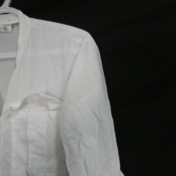 L.O.G.G. By H&M size 4 Classic White Long Sleeve Shirt With Chest Pockets - Picture 5 of 16
